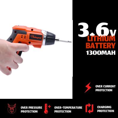 China 3.6V Electric Handheld Power Screwdriver Cordless Power Drill Tools 1.3Ah Battery 26 Accessories for sale