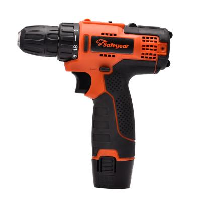China 12 Volt Variable Speed Cordless Screwdriver 2 Battery Operated Hammer Drill Machine 25N.M for sale