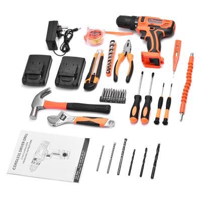 China 21V Cordless Power Drill Tools Hardware Brushless Cordless Set 1500MA 28N.M for sale
