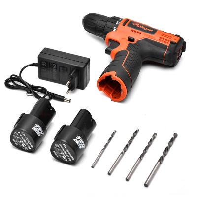 China Double Battery Power Screw Drivers 12V Cordless Electric Power Drill 25N.M 18+1 for sale