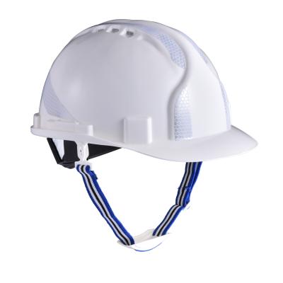 China High Density ABS Shell Safety Work Helmet White Workplace Safety Equipments for sale