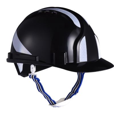 China Construction Black Work Helmet ABS Shell 4/6 Points 9 colors CE EN397 for sale