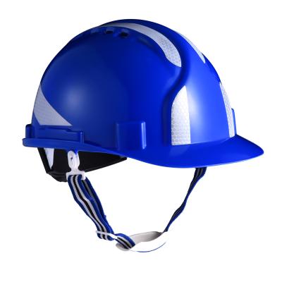 中国 セリウムEN397の高さの電気仕事の仕事場の安全設備のための青い安全ヘルメット 販売のため