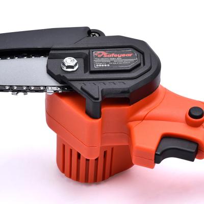 China 4500r/Min Rechargeable Handheld Chainsaw 1300mAH Battery Pruning Chainsaw for sale