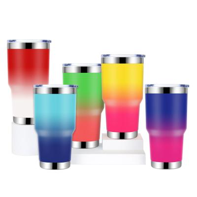 China Wholesale 30 oz Double Wall Stainless Steel Insulated Sublimation Wine And Water Yeticool Tumbler Cups With Straw for sale