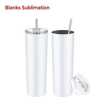 China Wholesale High Quality Custom Logo 20oz 30oz Stainless Steel Blank Sublimation Straight Skinny Tumbler Cups In Bulk for sale