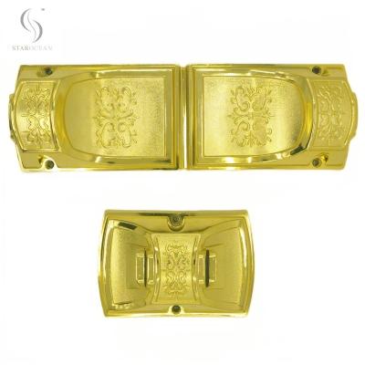 China Shiny Golden PP Recycled Material Coffin Corner Anti-Fading Coffin Decoration 8# G for sale