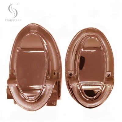 China Electroplated Bronze Plastic Coffin Corner Coffin Hardware With Steel Pipe 6# B for sale
