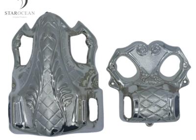 China Glanzende zilveren plastiek kisthoeken kistgrepen en accessoires leverancier 4#S Te koop