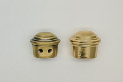 China Antique Brass Color Casket Hardware ZA09 Casket Tip And End Cap Premium Iron for sale