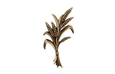 China Flower Pattern Shape Grave Decorations High Strength Brass Materials for sale