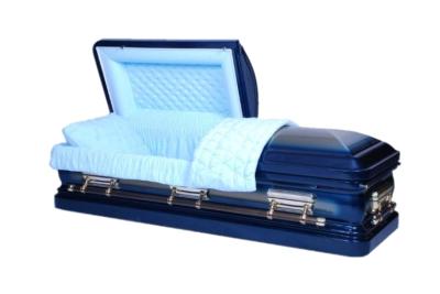 Chine 18 bleu royal de brosse d'or de forme d'urne du cercueil MC10 en métal d'épaisseur de mesure à vendre