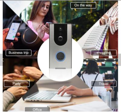 China iPhone and android App Remote Control Smart Home Security Alarm System Wifi Video Doorbell for Villa Support 8 APP users for sale