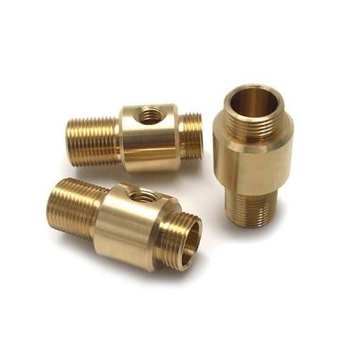 China 4 Axis 0.01mm Ra0.4 Brass CNC Turned Parts Without Polishing for sale