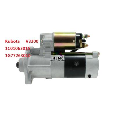 China V3300 Kubota Engine Starter Motor 1C01063015 1G77263010 12V 9T 3.0KW for sale