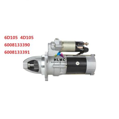 China Excavador Engine Starting Motor de KOMATSU 600-813-3390 600-813-3391 para 6D105 4D105 en venta