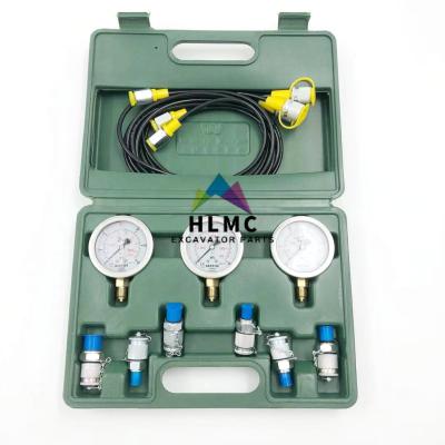 China Green Hydraulic Diagnostic Test Kits Pressure Testing Kit 3 Gauge for sale
