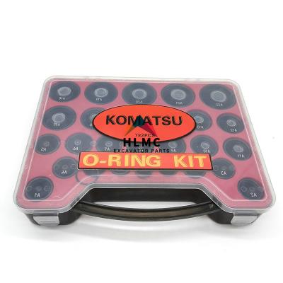 China Komatsu Excavator Seal Kit 782 PCS O Ring Kit O Ring Set Box NBR Mateial for sale