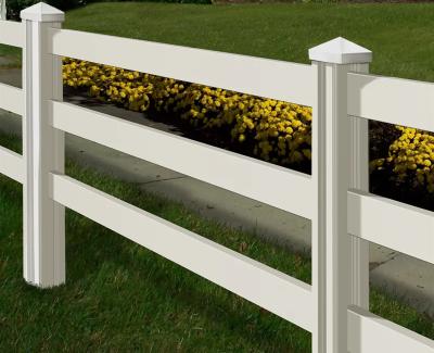 China Sale Heavy Duty Galvanized and Powder Coated Horse Farm PVC Fence from Sustainable for sale