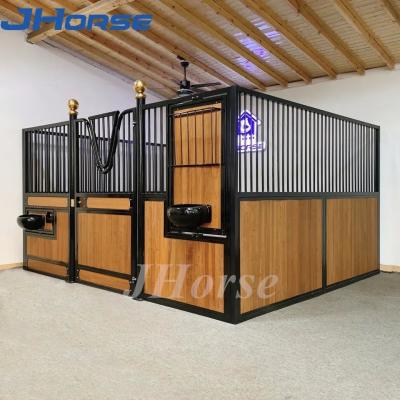 China Easy-to-Assemble Horse Stable Panels for Pine or Plastic Wood Prefab Horse Barns for sale