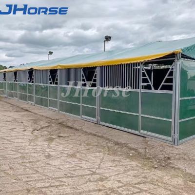 China Economical  Design Portable Customized Green Horse Stable Panels HDPE Horse Stall Box for  Equestrian Festival for sale