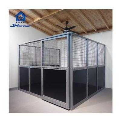 China Portable Cheap Internal Stall Fronts HDPE Hot Dip Galvanized Horse Box Stable Stalls Panels for sale