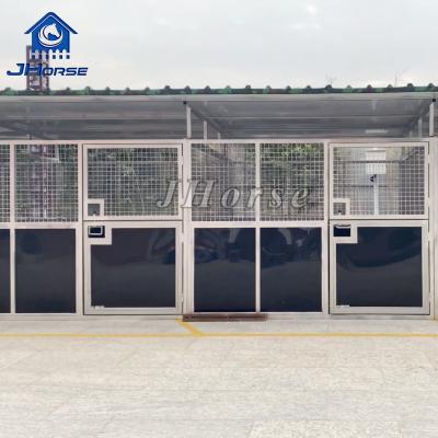 China Cheap Prefab Modular Portable Horse Stable Stalls Equine Steel Doors Horse Barn for sale