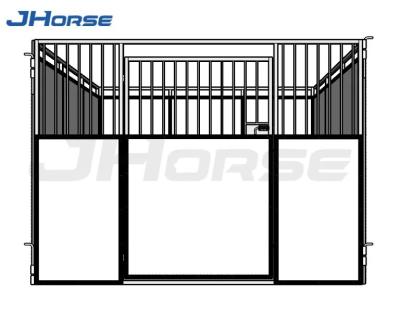 China Design Customized Size Style Temporary Outdoor Horse Stables with Plywood HDPE Infill for sale