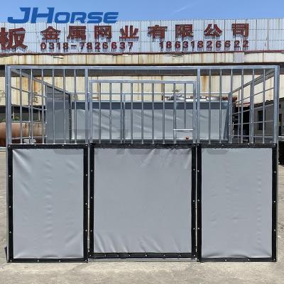 China Lower cost swing door style horse portable stable light stables with roof wholesale set for sale