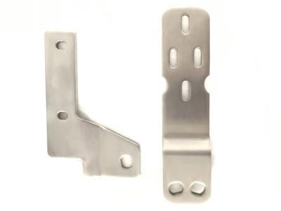 China Brushing Finish Sheet Metal Stamping Parts Stainless Steel Support Brackets for sale