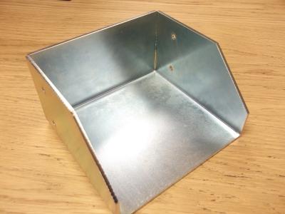 China Custom Metal Fabrication Services Sheet Metal Case Bright Zinc Plating Finish for sale