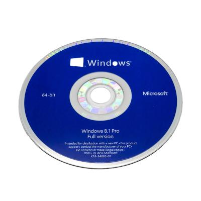China 32/64 Bit Microsoft Windows 8.1 Pro DVD OEM Computer Software System for sale