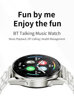 China BT die 1,36 Duim roepen Sporttouchscreen Smartwatch met Muziek Te koop