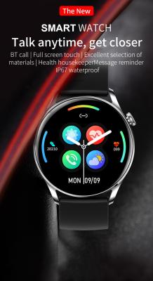 China Smart Watch impermeável redondo da aptidão L18 Ip67 do seletor de Smartwatch da forma do tela táctil à venda