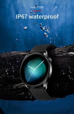 China Formen wasserdichte Runde IP67 Monitor-Uhr IOS Android Smartwatch ECG zu verkaufen