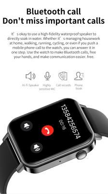 China 270mah Bluetooth que llama Smartwatch corazón Rate Monitor de la presión arterial en venta