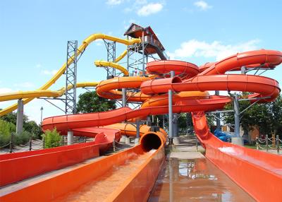 China Safety Commercial Water Slides Water Play Fiberglass Slide ISO Certified for sale
