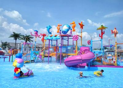 China Custom Water Park Construction , Fiberglass Kids Playground Equipment Slide for sale