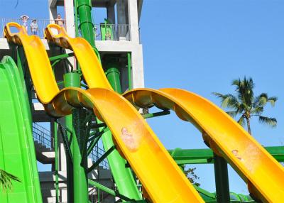China 18m Height Tall Water Slides Fiberglass Customized For Holiday Resort for sale