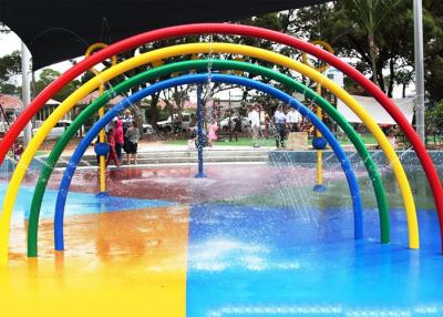 Chine Jeu d'Aqua de porte d'arc-en-ciel d'enfants, équipement de parc d'Aqua de jet, structure de jeu de fontaines à vendre