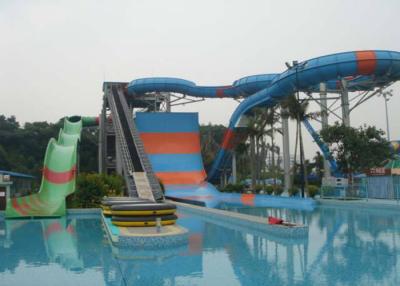 China Giant Water Park Slide , Youth / Adults Fiberglass Super Bowl Water Slide for sale