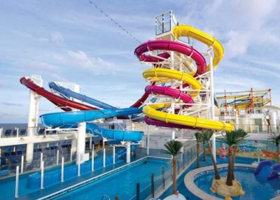 China Family Entertainment Big Water Slides Customized Size Anti - Ultraviolet Material for sale