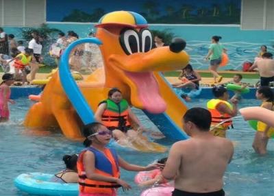 China Donald Duck Kids Water Playground , Swimming Pool Spray Kids Water Slide for sale