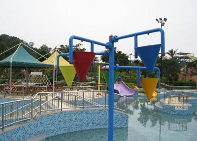 China Funny Spray Kids Water Playground , Water Playground Equipment With Dump Bucket for sale