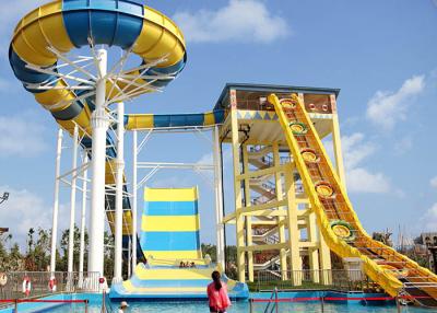 China Amusement Park Family Boomerango Water Slide 2 People Outdoor Anti UV Fiberglass for sale