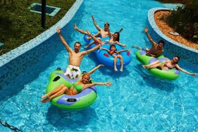China PLC Control Rafting River Artificial Water Park Equipment For Family for sale