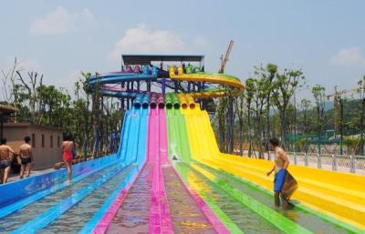 China Adult Water Park Equipment / Outdoor Playground Water Slide Customized Size for sale