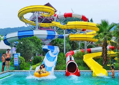 China Spiral Water Slides For Holiday Resort Water Park Equipment Combination Water Slide for sale