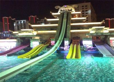 China Outdoor Aqua Play Adult Swimming Pool Spiral Water Slides for sale