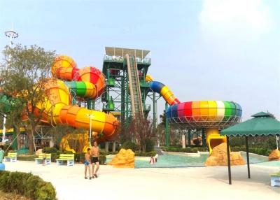 Chine Glissière d'intérieur adaptée aux besoins du client de parc aquatique de boomerang de FRP à vendre